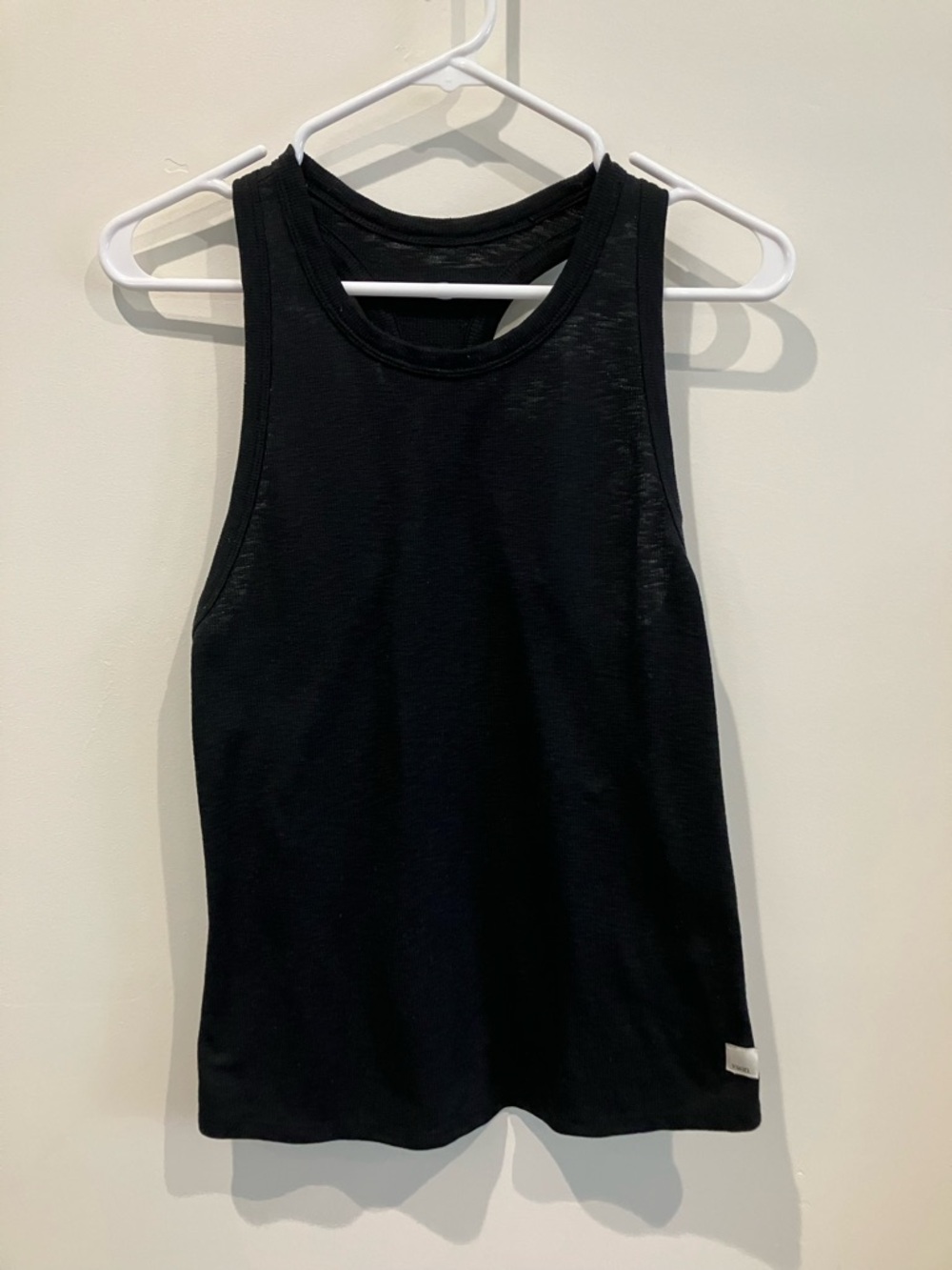 Vuori Sunrise High Neck Black Racerback Tank